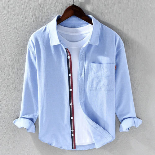 WW | Herren Schickes Sommerhemd Mit Langen Ärmeln