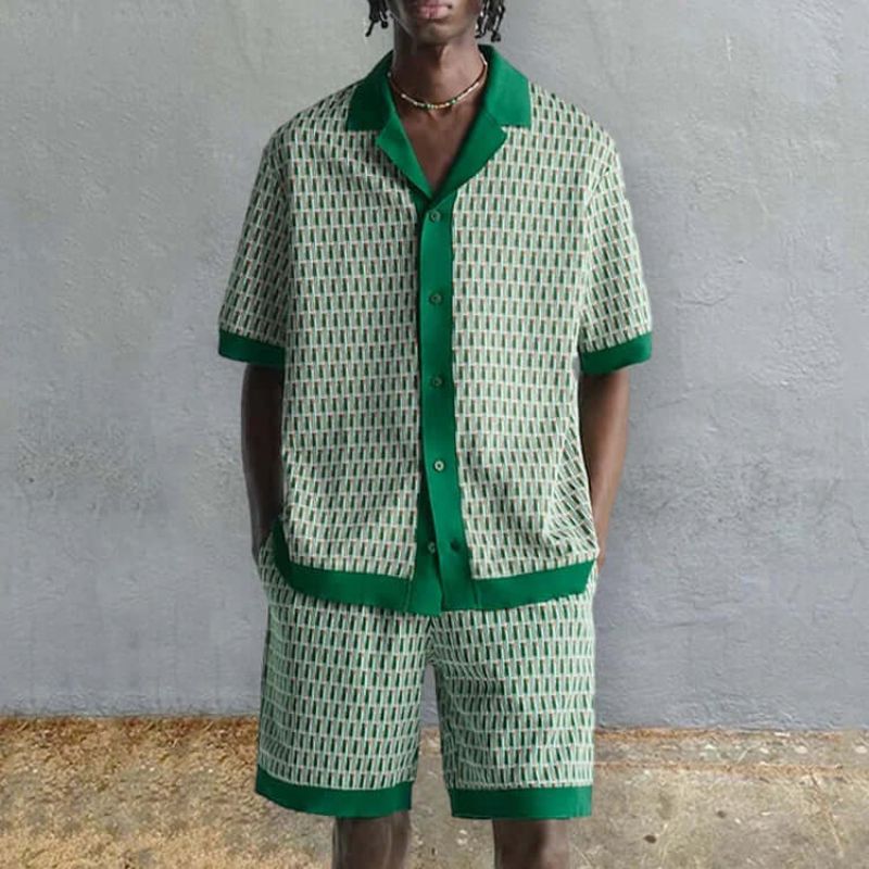 WW | Herren Trendiges Shirt & Kurze Hose Sommeroutfit