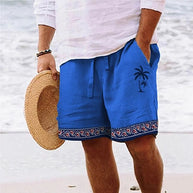 WW | Herren Strandshort Mit Grafischem Design Von Kokosnussbaum