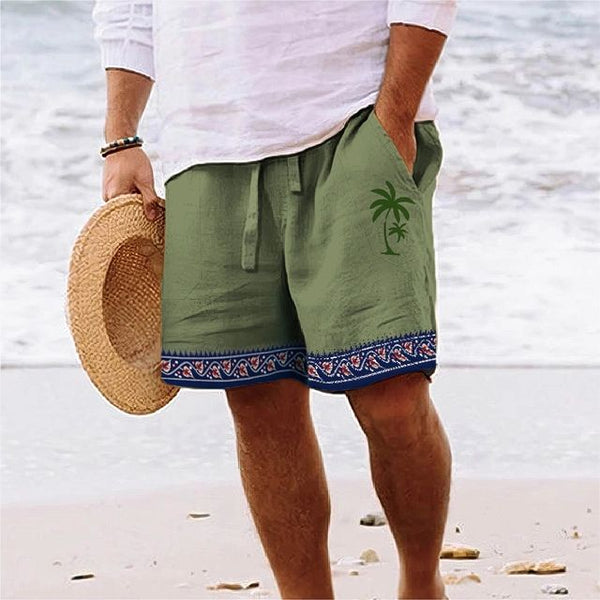 WW | Herren Strandshort Mit Grafischem Design Von Kokosnussbaum