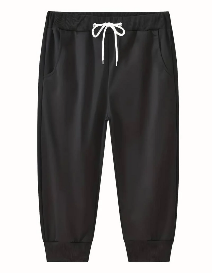 W&W Mode | Herren 3/4 Jogginghose Schwarz