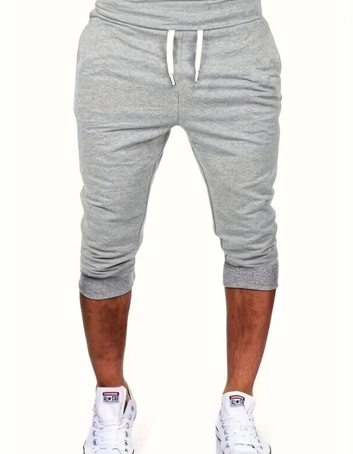 W&W Mode | Herren 3/4 Jogginghose Schwarz