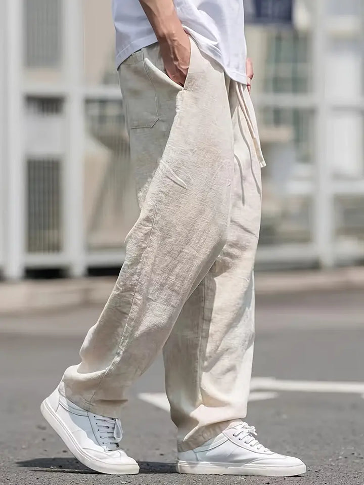 W&W Mode | Baggy Leinenhose Luftige Sommerhose Mit Weichem Tragekomfort