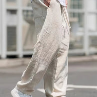 WW | Baggy Leinenhose Luftige Sommerhose Mit Weichem Tragekomfort
