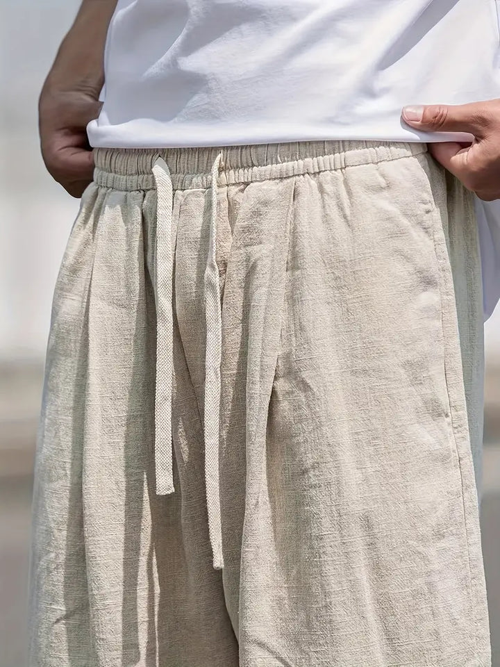 W&W Mode | Baggy Leinenhose Luftige Sommerhose Mit Weichem Tragekomfort