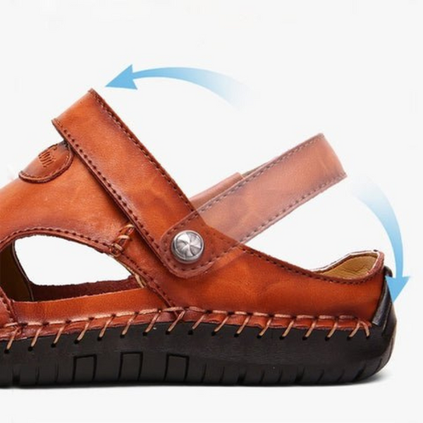 WW | Herren Barfuss Sandalen Schwarz