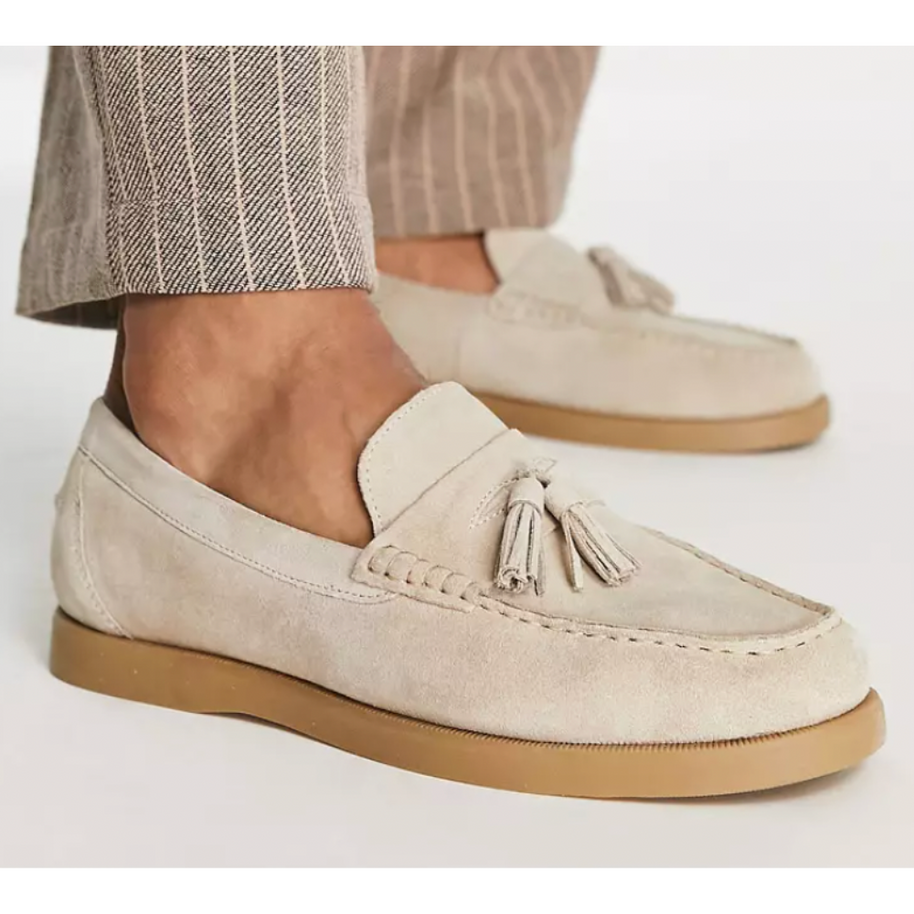 WW | Herren Beige Mokassins Stilvoll