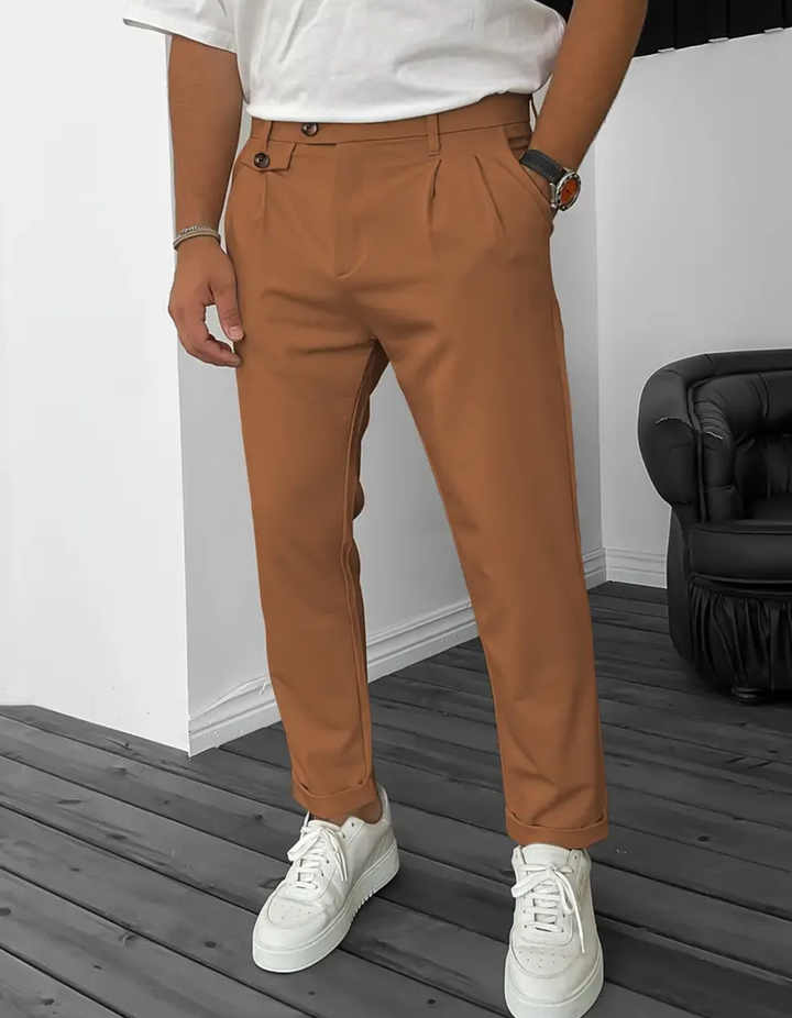 W&W Mode | Herren Bequeme Hose Schwarz