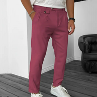 WW | Herren Bequeme Hose Schwarz