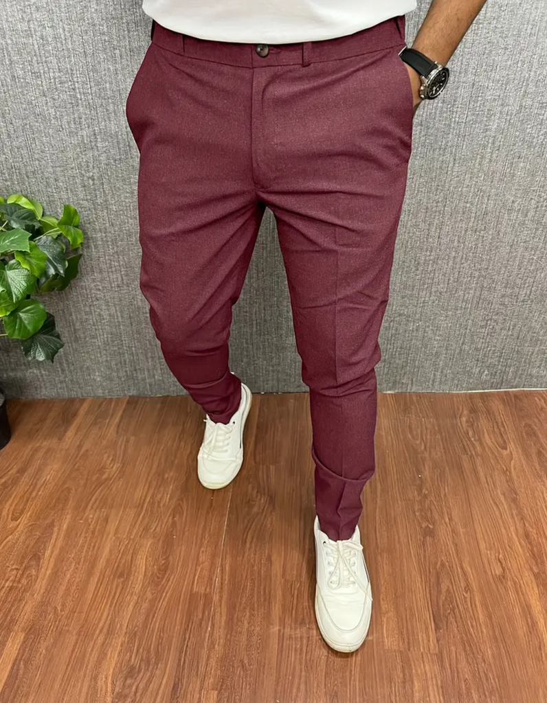 WW | Herren Chinohose Schwarz Stoffhose
