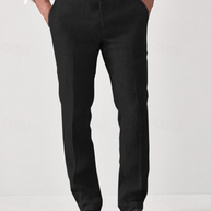 WW | Herren Chino Hose Schwarze Stoffhose