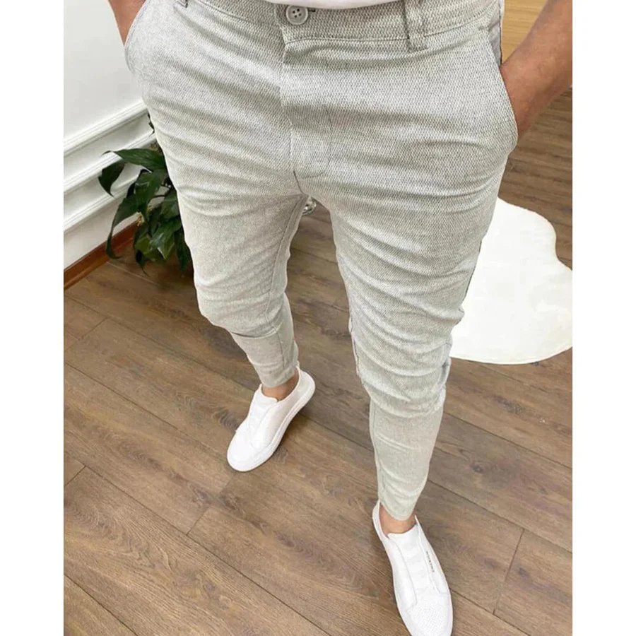 WW | Herren Schwarze Chino Stoffhose Elegant