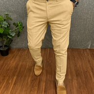 WW | Herren Weiße Chino Stoffhose Stretch