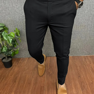 WW | Herren Weiße Chino Stoffhose Stretch