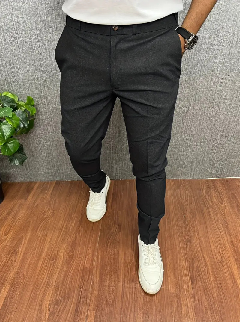 W&W Mode | Herren Weiße Chino Stoffhose Stretch