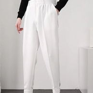 WW | Herren High Waist Hose Weiß Stoffhose
