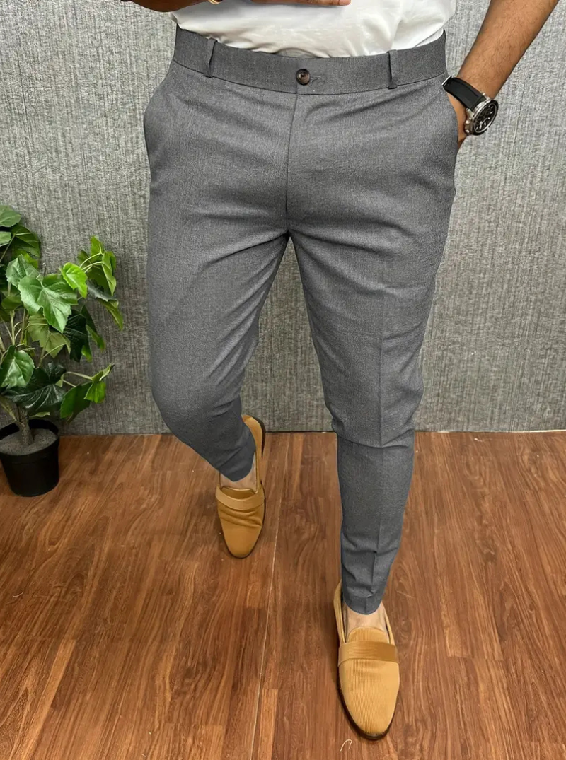 W&W Mode | Herren Weiße Chino Stoffhose Stretch