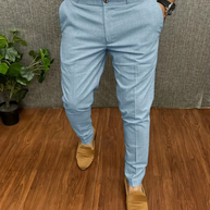 WW | Herren Weiße Chino Stoffhose Stretch