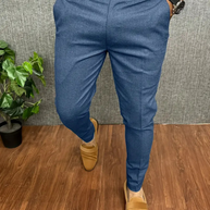 WW | Herren Weiße Chino Stoffhose Stretch