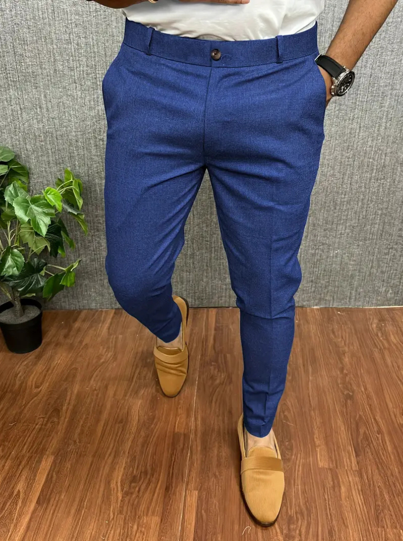 W&W Mode | Herren Weiße Chino Stoffhose Stretch