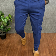 WW | Herren Weiße Chino Stoffhose Stretch