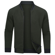 WW | Herren Grau Strickjacke Mit Reißverschluss