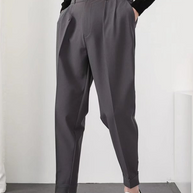 WW | Herren High Waist Hose Weiß Stoffhose
