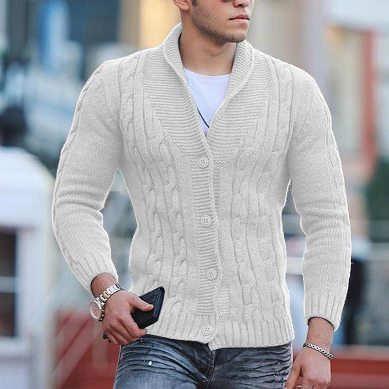 WW | Herren Strick Weste Schwarz