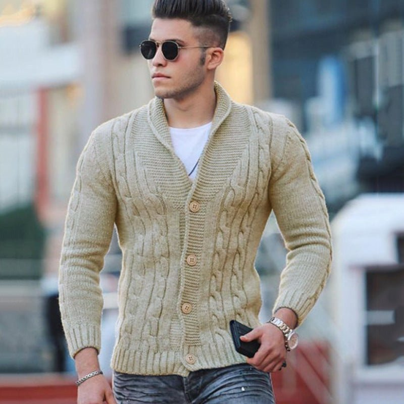WW | Herren Strick Weste Schwarz