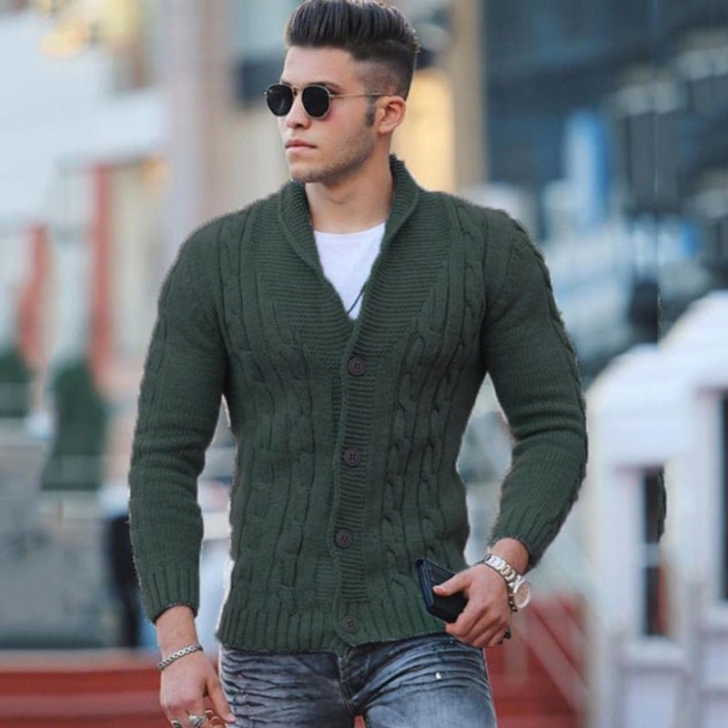 WW | Herren Strick Weste Schwarz