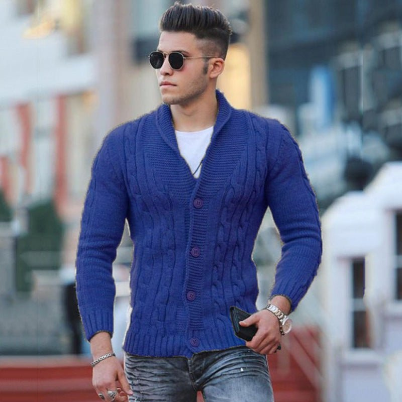WW | Herren Strick Weste Schwarz