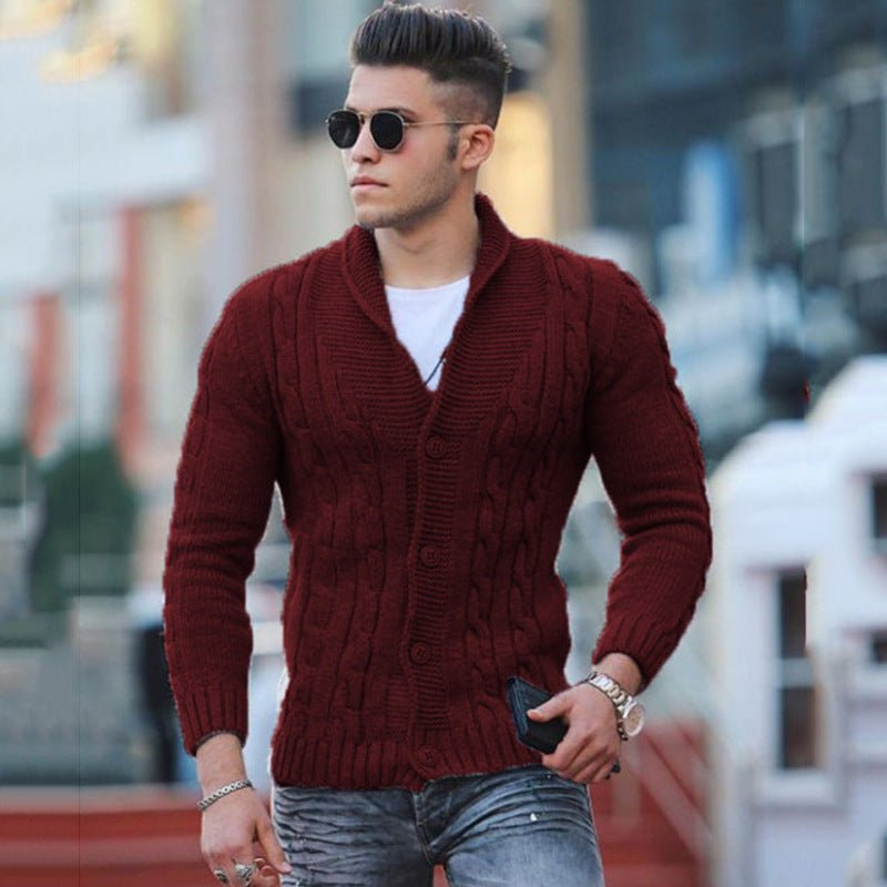 WW | Herren Strick Weste Schwarz