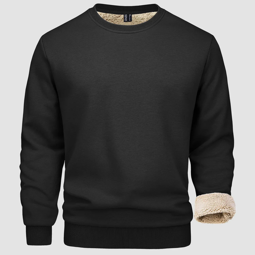WW | Herren Langarm Sweatshirt Schwarze