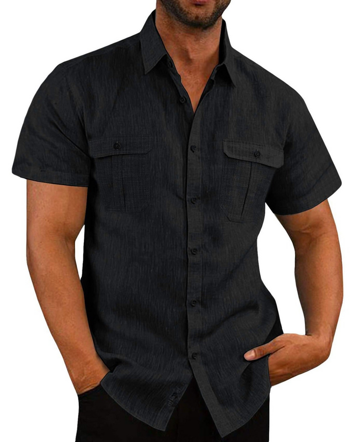 W&W Mode | Herren Kurzarm Hemd Freizeithemd
