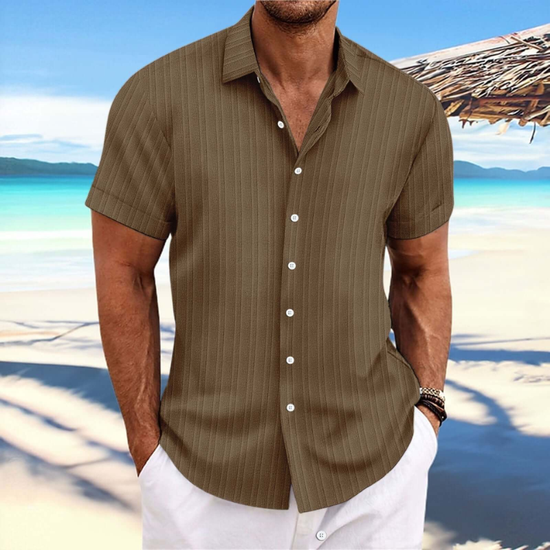 W&W Mode | Herren Kurzarm Hemd Sommer