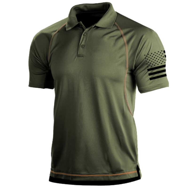 WW | Herren Kurzarm Poloshirt Grün
