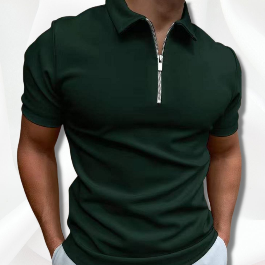 WW | Herren Klassisches Poloshirt Weiß Kurzarm