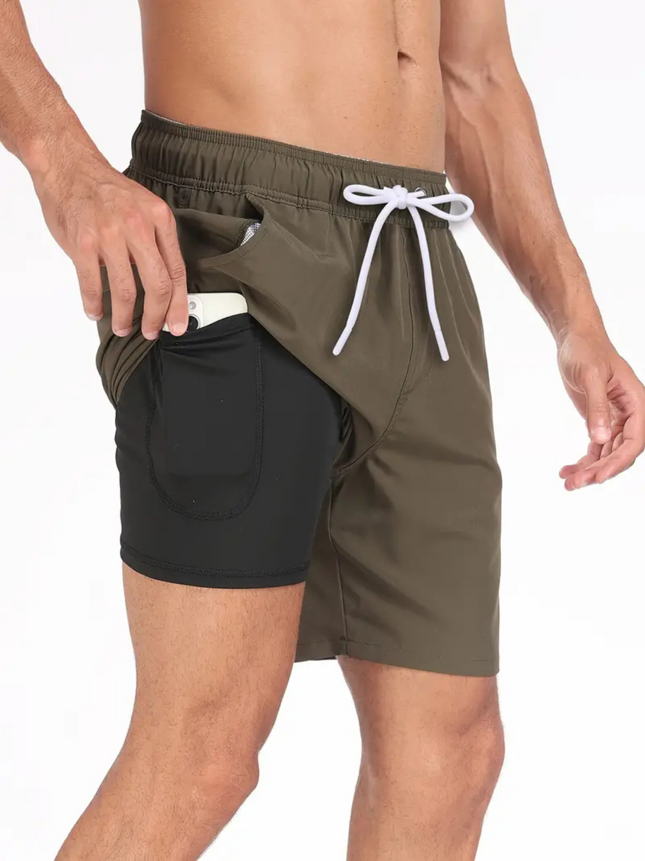 WW | Herren Kurze Badehose Badeshorts