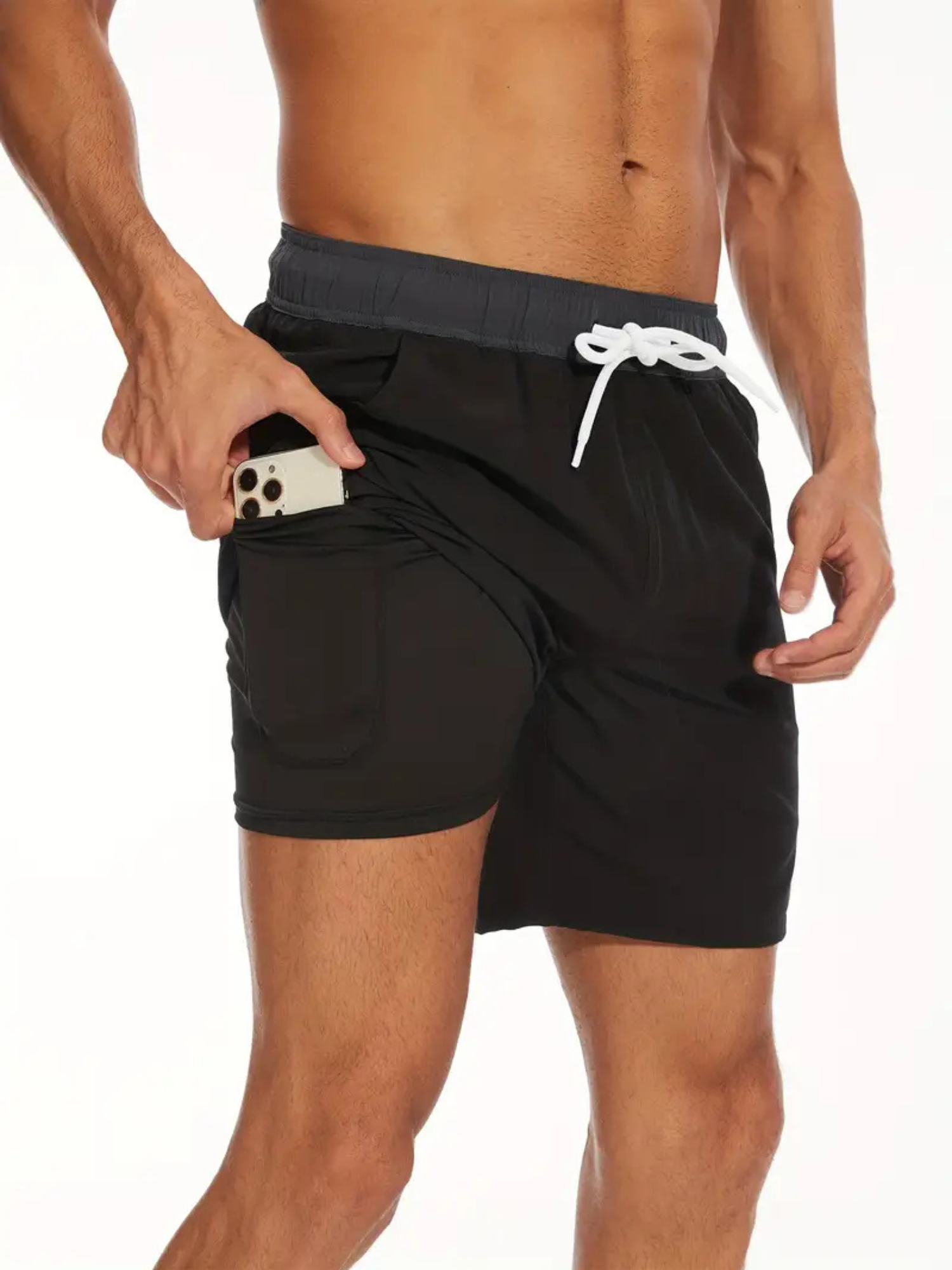 WW | Herren Kurze Badehose Badeshorts
