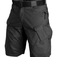 WW | Herren Bequeme Cargo Shorts Schwarz