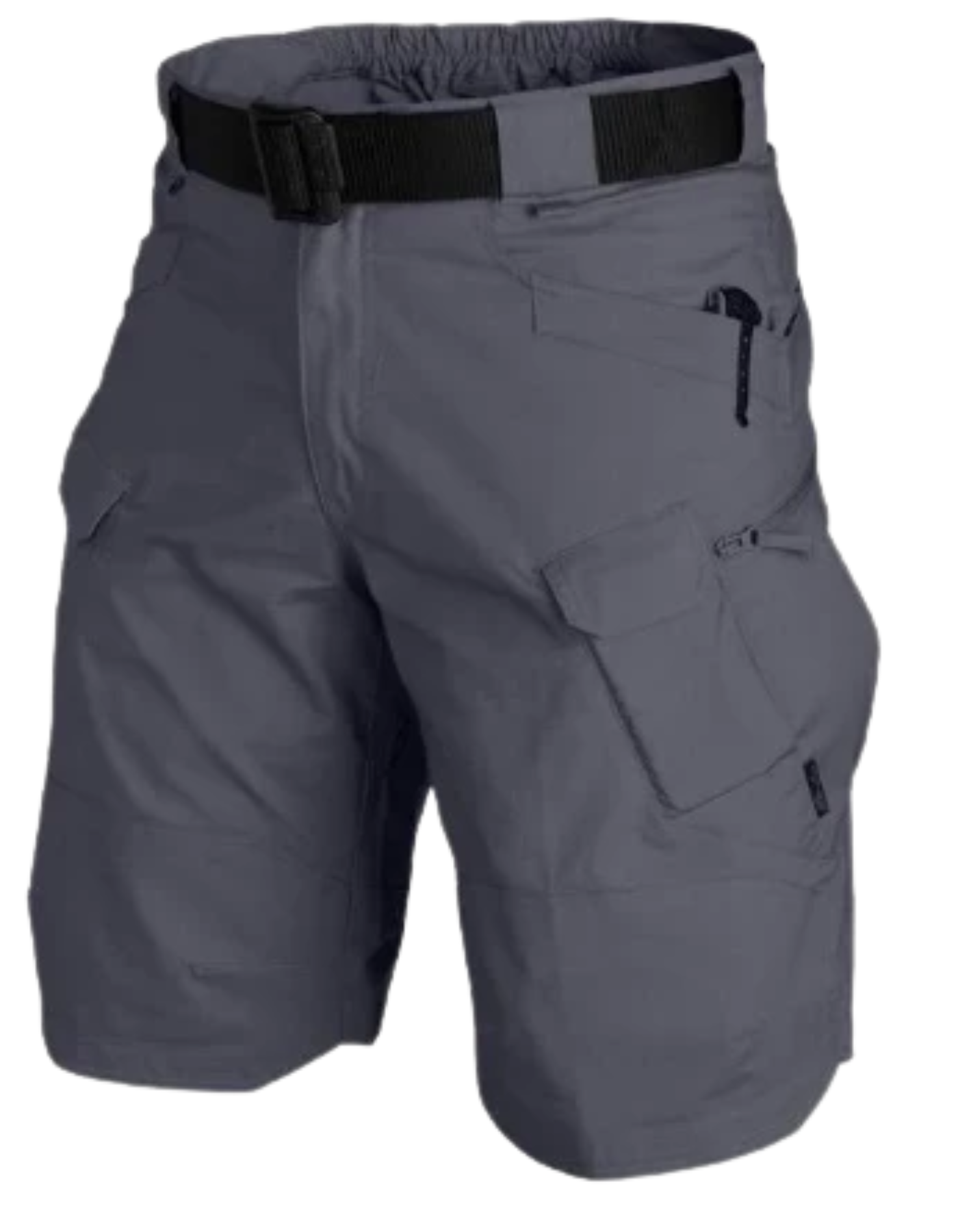 WW | Herren Bequeme Cargo Shorts Schwarz