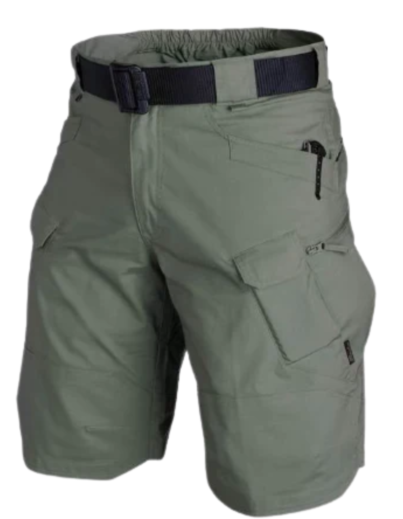 WW | Herren Bequeme Cargo Shorts Schwarz