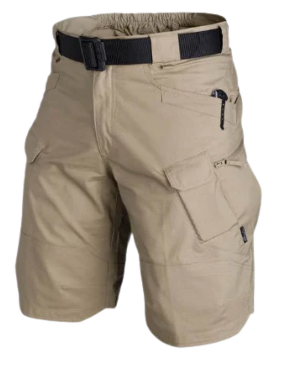 WW | Herren Bequeme Cargo Shorts Schwarz