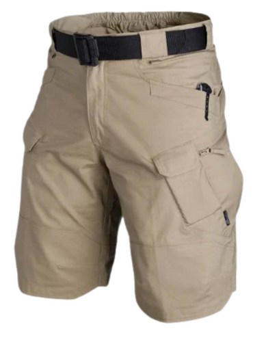 WW | Herren Bequeme Cargo Shorts Schwarz