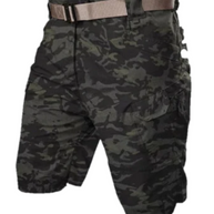 WW | Herren Bequeme Cargo Shorts Schwarz