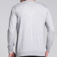 WW | Warme Langärmelige Schlanke Passform V-ausschnitt Strickjacke mit Knöpfen