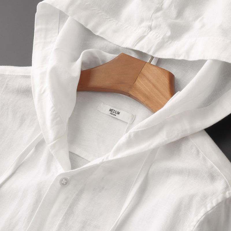 WW | Herren Langarm Hemd Kapuzenshirt