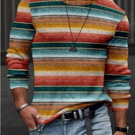 WW | Herren Langarm Sweatshirt Gestreift