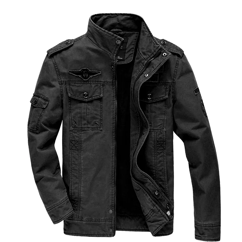 WW | Herren Leichte Sommerjacke Schwarz