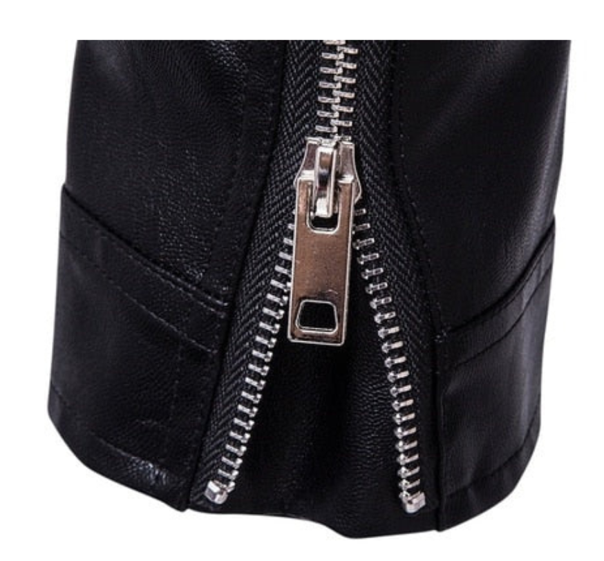 WW | Herren Motorrad Jacke Schwarz